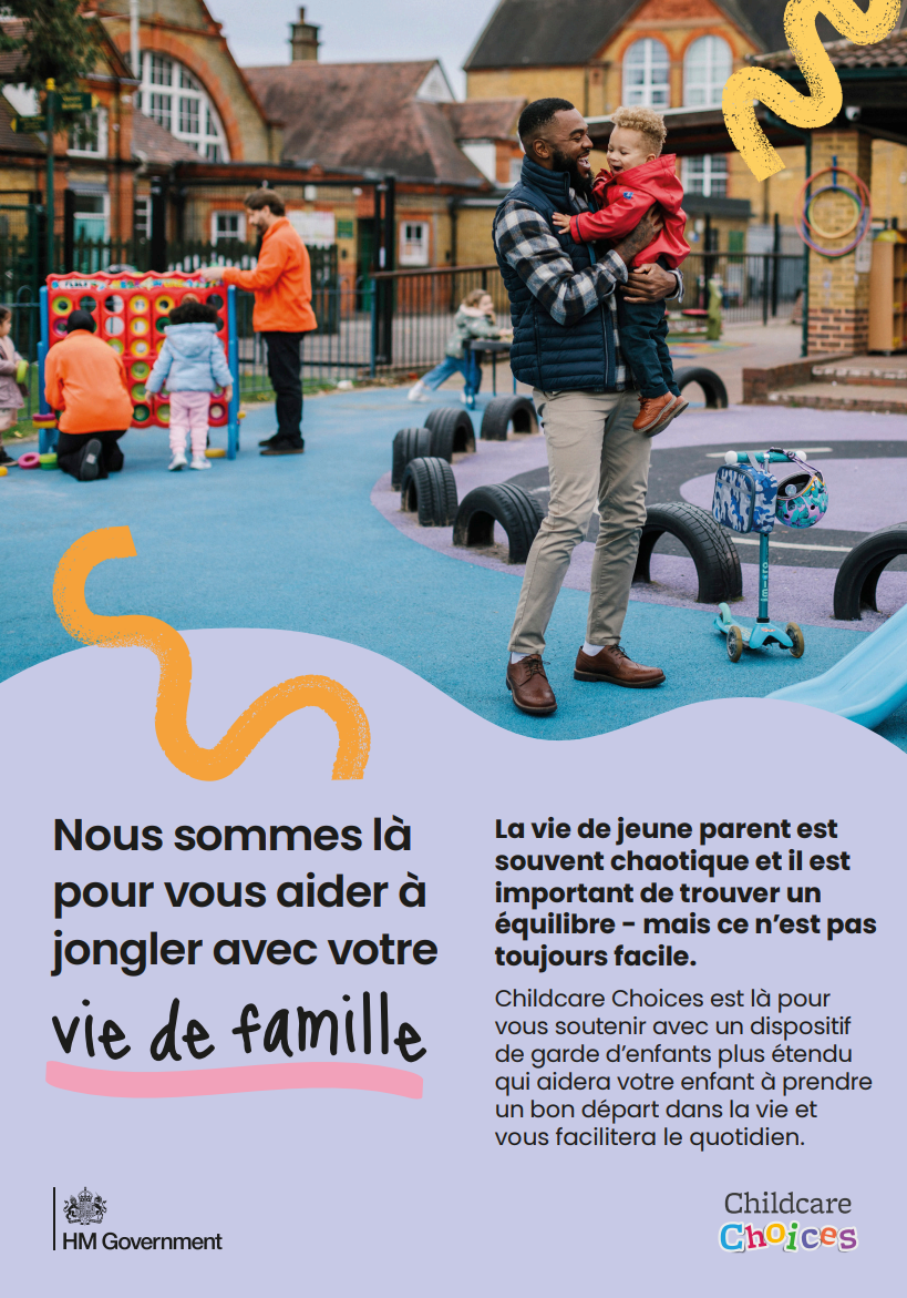 French: Childcare Choices digital leaflet
