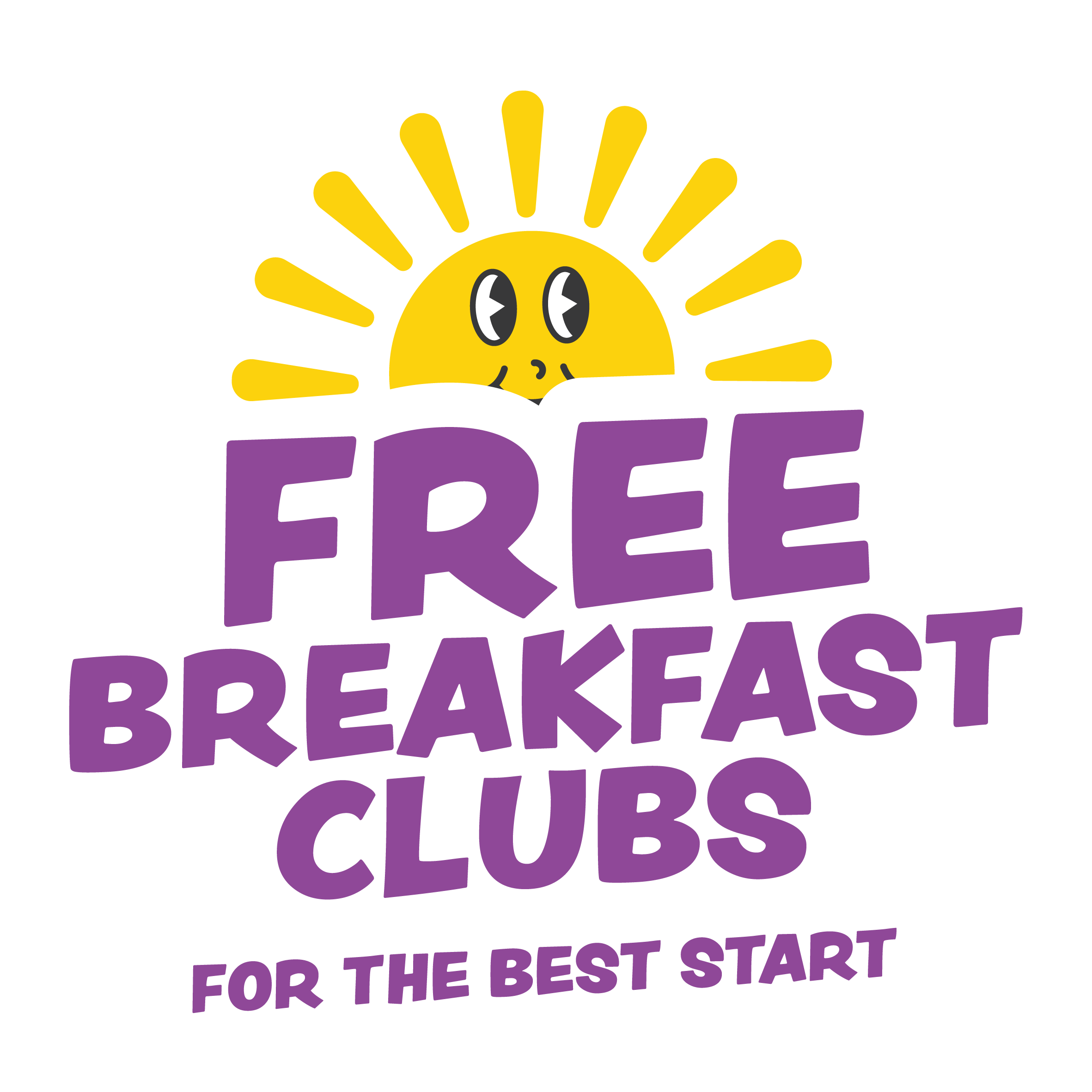 Breakfast clubs logo - tag line 'for the best start' 