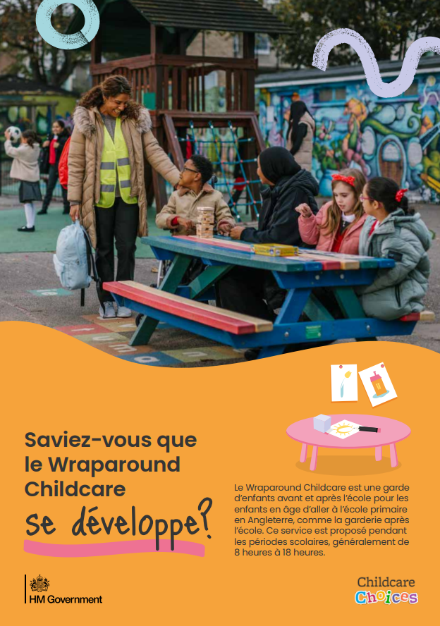 Childcare Choices digital leaflet translated into French