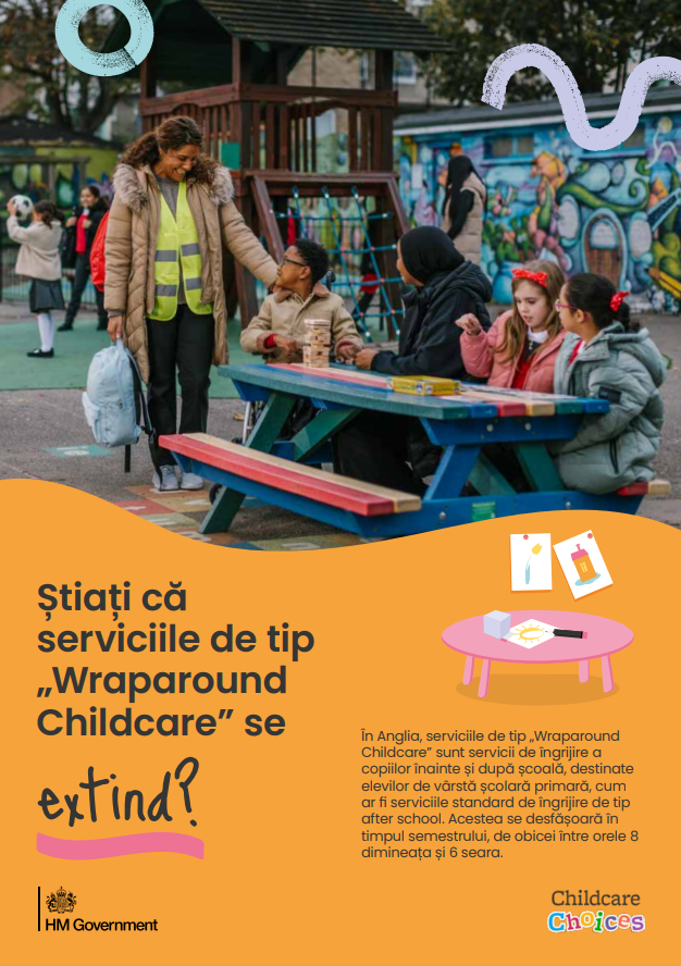 Childcare Choices digital leaflet translated into Romanian