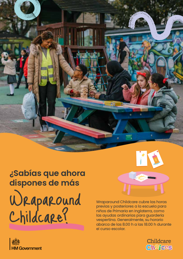 Childcare Choices digital leaflet translated into Spanish