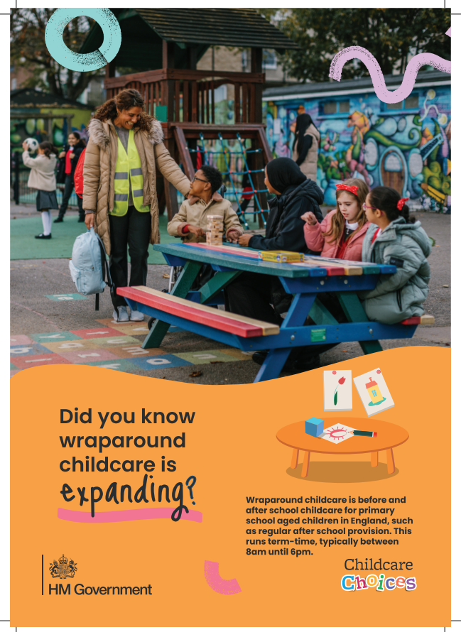 English: Print-ready wraparound leaflet