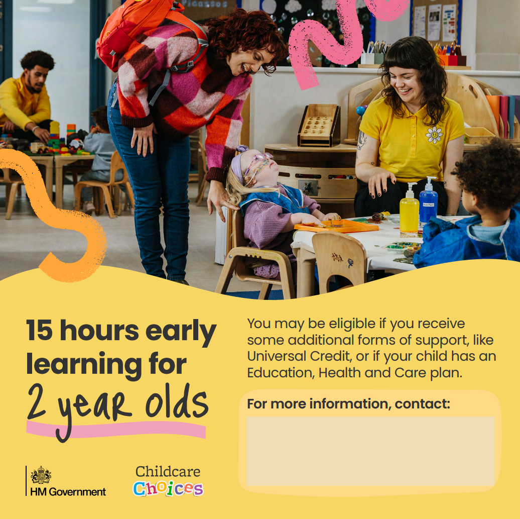 editable asset for offer for children aged 2 years receiving additional forms of support