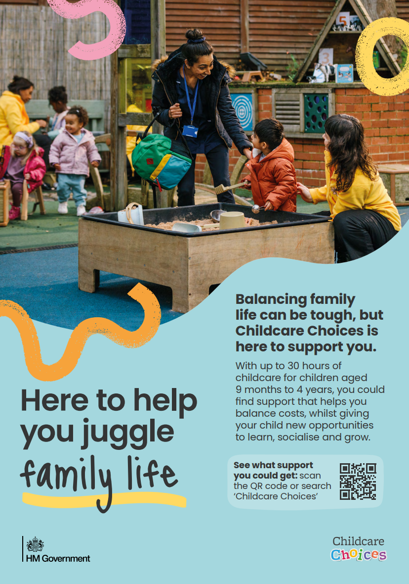 English: Digital Childcare Choices poster